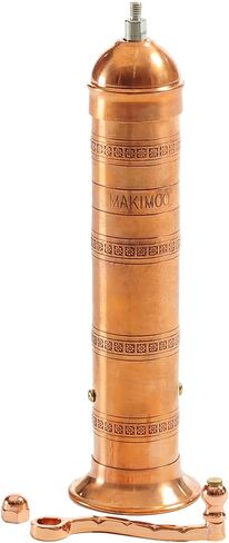 مطحنة فلفل يونانية أصلية، مطحنة ملح وفلفل على الطراز الأوروبي، نحاس، 9 بوصة in Kuwait