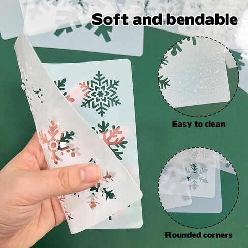 16 Pcs Hearts Love Stencils 6"x6", Reusable Valentine Stencil Assorted Sizes Heart Shapes Conversation Words Rose Templates for Painting on Window Glass Wall Doormat Wood Fabric Holiday Crafts in Saudi Arabia