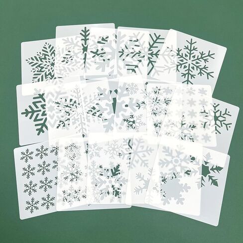 16 Pcs Hearts Love Stencils 6"x6", Reusable Valentine Stencil Assorted Sizes Heart Shapes Conversation Words Rose Templates for Painting on Window Glass Wall Doormat Wood Fabric Holiday Crafts in Saudi Arabia
