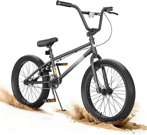 دراجة KORIMEFA Freestyle BMX مقاس 18 20 بوصة للأطفال الأولاد دراجة خدعة لعمر 7-12 عامًا، يمكن أن تختار Pro Pegs/Guro، إطار فولاذي عالي العشرة، من مستوى المبتدئين إلى الدراجين المتقدمين in Kuwait