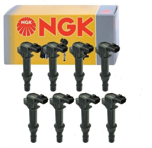 8 قطع ملف إشعال NGK متوافق مع دودج رام 1500 4.7L V8 2002-2007 (حزمة متجر كاملة) in Saudi Arabia