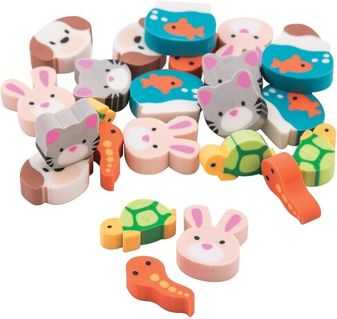 Mini Pet Erasers (Bulk Set of 144) Classroom Rewards and Party Favors in Saudi Arabia