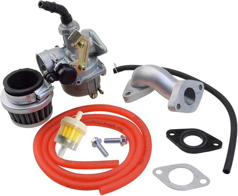 GOOFIT PZ19 المكربن ​​مع فلتر الهواء المكربن ​​إعادة بناء عدة استبدال لـ XR/CRF 50cc 70cc 90cc 110cc 125cc الدراجة ATV Taotao Sunl Kazuma الأحمر in Saudi Arabia