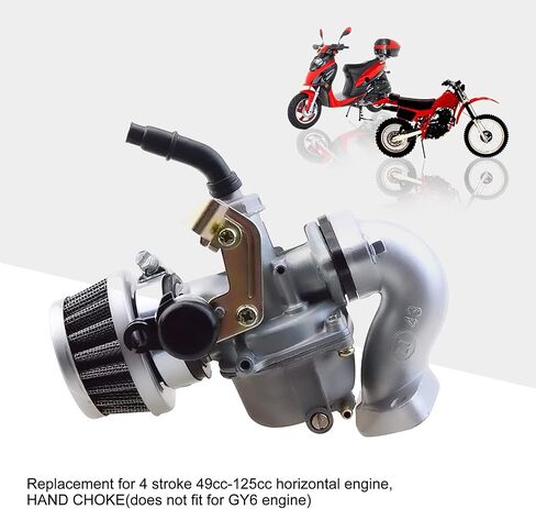 GOOFIT PZ19 المكربن ​​مع فلتر الهواء المكربن ​​إعادة بناء عدة استبدال لـ XR/CRF 50cc 70cc 90cc 110cc 125cc الدراجة ATV Taotao Sunl Kazuma الأحمر in Saudi Arabia