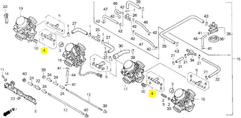 مجموعة وصلات المكربن ​​OEM 16024-MZ2-E00 16024-MV9-670 متوافقة مع Honda CB600F CBR600F1 F2 F3 F4 SE CBR900RR CBR1000F in Kuwait