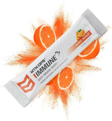 MTN OPS Daily STM Immune Booster - Raspberry Flavor, 30 Stick Pouch in Kuwait