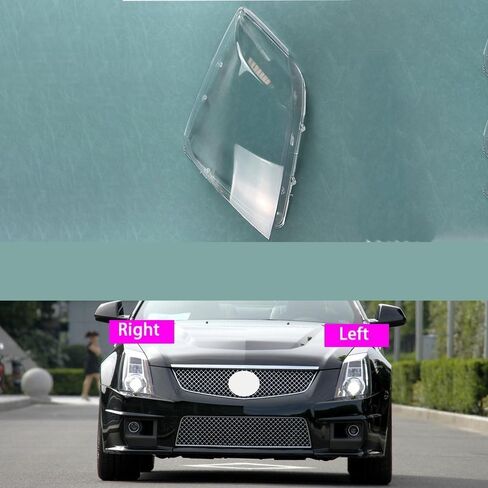 Compatible With CTS CTS-V COUPE 2008-2013 Headlight Transparent Cover - Plexiglass Lens Protection(A Piar) in Saudi Arabia