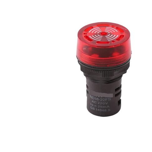 Sound and Light Buzzer Alarm Light LED Flash ND16-22FS 220V 24V AD16-22SF 22(ND16 22FSACDC24V red) in Saudi Arabia