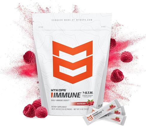 MTN OPS Daily STM Immune Booster - Citrus Orange Flavor, 30 Stick Pouch in Kuwait