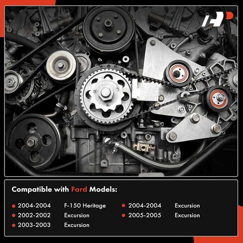 مجموعة محرك سير السربنتين A-Premium Engine متوافقة مع Ford F-150 Heritage 2004، Excursion 2002-2005 - 4.6L 5.4L 6.8L in Saudi Arabia