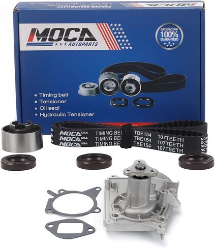 MOCA Timing Belt Kit & Water Pump Fit 94-95 for Kia Sephia 1.6L, 88-93 for Ford Festiva 1.3L, 87-89 for Mercury Tracer 1.6L, 86-95 for Mazda 323 1.6L, 92-93 MX-3 1.6L, 90-94 Protege 1.8L in Saudi Arabia
