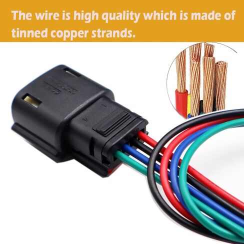 2PCS 4-Pin Tail Lights Connector Compatible with Dodge Charger 2015-2023 68213145AD Wiring Harness in Saudi Arabia