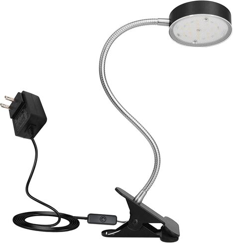 19.25" Flexible Gooseneck LED Desk Lamp, Plun-in Table Light with Stable Base, 4.5W 260LM 4000K, 65" Cord Small Desk Light for Home Office, Study, ETL Listed in Saudi Arabia