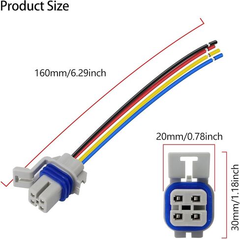 HiSport 15305960 Oxygen O2 Sensor Connector Compatible with Buick Allure Century Enclave Lacrosse Lucerne Rainier Regal Rendezvous Terraza, Cadillac Isuzu Oldsmobile Pontiac Saturn Chevrolet SAAB GMC in Saudi Arabia