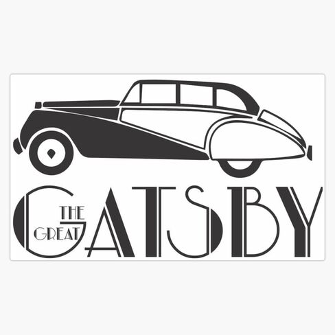 ملصق مغناطيسي من الفينيل مقاس 5 بوصات من MAGNET The Great Gatsby اقتباس مغناطيسي من الفينيل in Saudi Arabia