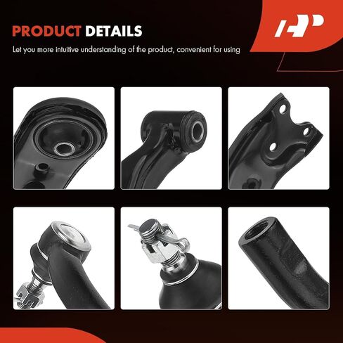 مجموعة A-Premium مكونة من 4 قطع، ذراع تحكم سفلي أمامي، طرف قضيب ربط خارجي، متوافق مع Toyota RAV4 2006-2018، Lexus NX200T 2015-2017، NX300 2018-2019، NX300H 2015-2019 in Saudi Arabia
