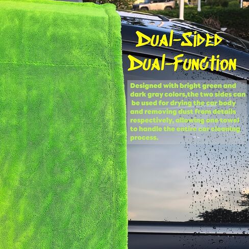 Upgraded 1600GSM Car Drying Towel 3-Pack Kit – 48"x24" Twist Loop Microfiber Towel for SUVs Trucks, Includes Glass Cloth & Interior Wipe – Absorbent Lint-Free Scratch-Free Towels Set in Saudi Arabia