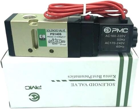 صمام الملف اللولبي هوائي PS140S/H PS380S PS140D PS380D صمام اتجاهي 24 فولت 110 فولت (PS380S DC24V) in Kuwait