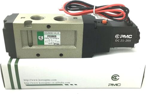 صمام الملف اللولبي هوائي PS140S/H PS380S PS140D PS380D صمام اتجاهي 24 فولت 110 فولت (PS380S DC24V) in Saudi Arabia