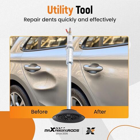 maXpeedingrods Car Dent Puller Air Pneumatic Dent Puller Set, Slide Hammer Puller with 3 Suction Cups 3.2" 4.7" 5.9", Auto Body Dent Repair Kit, 24.2" Dent Removal Hand Tool in Saudi Arabia