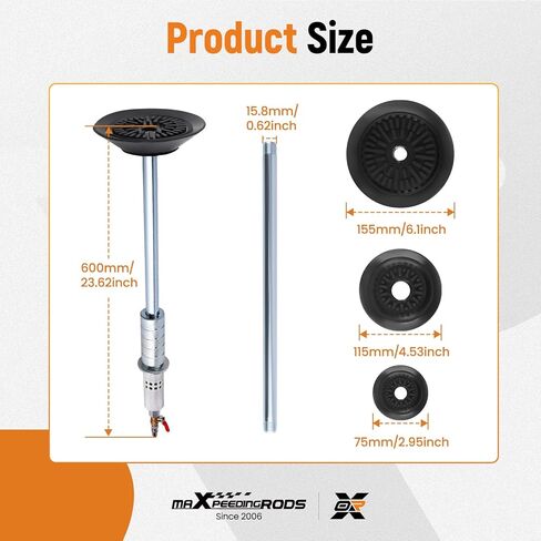 maXpeedingrods Car Dent Puller Air Pneumatic Dent Puller Set, Slide Hammer Puller with 3 Suction Cups 3.2" 4.7" 5.9", Auto Body Dent Repair Kit, 24.2" Dent Removal Hand Tool in Saudi Arabia