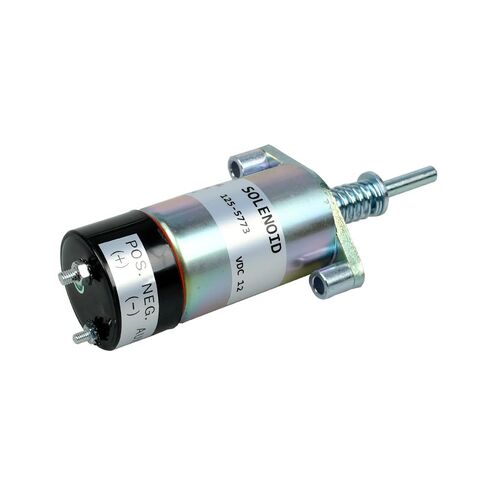 125-5773 12VDC الوقود اغلاق الملف اللولبي متوافق مع محرك كاتربيلر SR4 3204 3304 3304B 3306 3306B 3306C 3406C 3406B 3306B HT400-2 محطات استبدال 8C-9986 1255773 SOL22103 in Kuwait