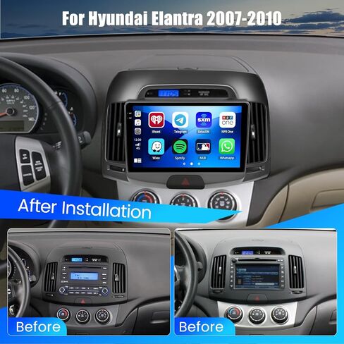 2GB+64GB for Hyundai Elantra 20072008 2009 2010 Android Car Stereo with Carplay Android Auto 9 inch Touchscreen Android Radio Support GPS WiFi SWC RCA USB Rear Camera in Kuwait