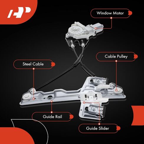 A-Premium Electric Power Window Regulator with Motor Compatible with Ford Fiesta 2011-2019, Rear Right Passenger Side, Replace# 7T4Z7823395A, BE8Z5427008A in Saudi Arabia