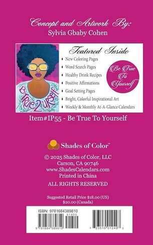 ظلال اللون أنا مشع 2026 مخطط ملهم أسبوعي in Kuwait