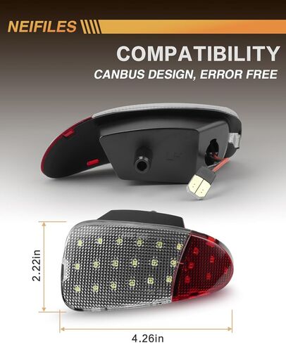لوحة الباب الداخلية LED ضوء لافت للانتباه متوافق مع Ford F150 1997-2003/F250 1997-1999 تركيب التوصيل والتشغيل in Kuwait