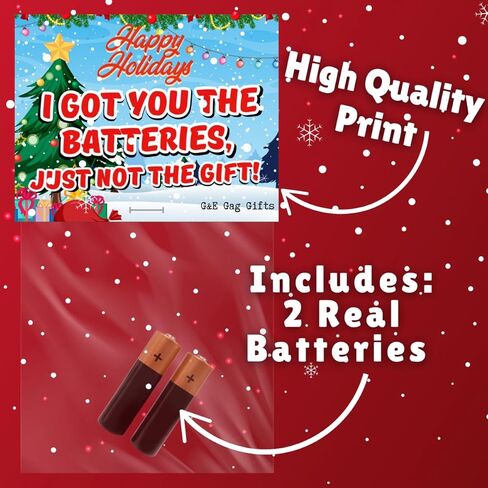 Prank Christmas Gag Gift Batteries - I Got You The Batteries, Just not The Gift - Novelty Prank in Saudi Arabia