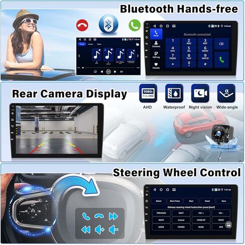 UNITOPSCI 2G + 32G ستيريو سيارة أندرويد لسيارة جيب كرايسلر 300C 2004-2011 راديو لاسلكي CarPlay Android Auto Mirror Link Bluetooth GPS Navigation 9 بوصة تعمل باللمس WiFi FM/RDS SWC + ميكروفون كاميرا احتياطية in Kuwait