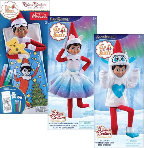 The Elf on the Shelf: حزمة The Elf on the Shelf: حقيبة نوم يمكنك صنعها بنفسك، وفستان نورا، وغطاء رأس يتي in Saudi Arabia