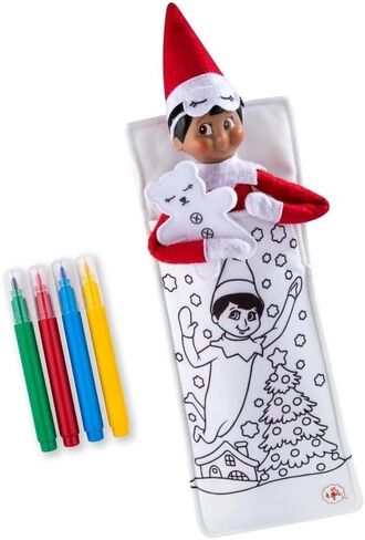 The Elf on the Shelf: حزمة The Elf on the Shelf: حقيبة نوم يمكنك صنعها بنفسك، وفستان نورا، وغطاء رأس يتي in Saudi Arabia