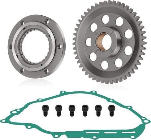 مجموعة حشية ترس القابض من JAVIK Starter One Way Clutch لـ Yamaha Grizzly 550 700 2007-2024 Viking 700 2014-2024 Kodiak 700 2019-2024 Rhino 700 YXR700 2008-2013 O.E.M#3B4-15515-00-00 5KM-15590-00-00 in Saudi Arabia