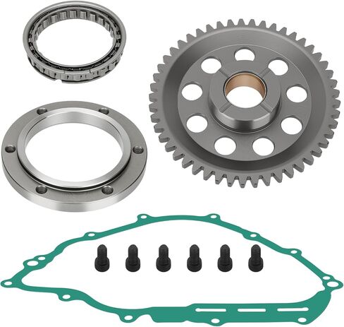 مجموعة حشية ترس القابض من JAVIK Starter One Way Clutch لـ Yamaha Grizzly 550 700 2007-2024 Viking 700 2014-2024 Kodiak 700 2019-2024 Rhino 700 YXR700 2008-2013 O.E.M#3B4-15515-00-00 5KM-15590-00-00 in Saudi Arabia