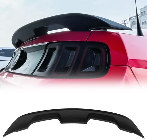 Trunk Spoiler Compatible with 2010-2014 Ford Mustang Coupe & Convertible, ABS Matte Black 2020 GT500 Style Rear Trunk Tail Lid Racing Spoiler Wing in Saudi Arabia