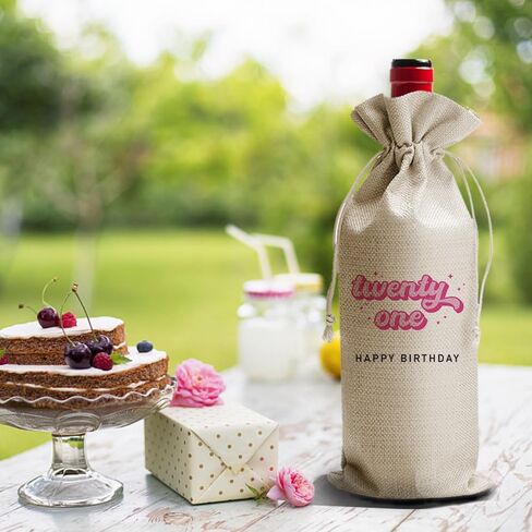 DOI-LANEE Housewarming Gifts Wine bag, Thank You Gift for Neighbor New Home Owner, Housewarming Party Decorations, Best Neighbors Ever Burlap Drawstring Wine Bag in Saudi Arabia