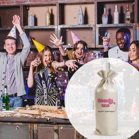DOI-LANEE Housewarming Gifts Wine bag, Thank You Gift for Neighbor New Home Owner, Housewarming Party Decorations, Best Neighbors Ever Burlap Drawstring Wine Bag in Saudi Arabia