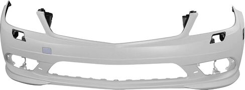 طقم غطاء ممتص الصدمات Garage-Pro متوافق مع مرسيدس بنز C230 2008-2009، C250 2010-2011، C300 2008-2011، C350 بدون حزمة تصميم AMG، بدون مصابيح تشغيل نهارية هالوجين أمامية in Saudi Arabia