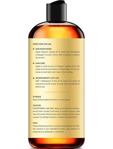Brooklyn Botany Apricot Kernel Oil for Skin, Hair and Face – 100% Pure and Natural Body Oil and Hair Oil - Carrier Oil for Essential Oils, Aromatherapy and Massage Oil – 8 fl Oz in Kuwait