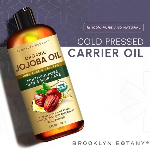 Brooklyn Botany Apricot Kernel Oil for Skin, Hair and Face – 100% Pure and Natural Body Oil and Hair Oil - Carrier Oil for Essential Oils, Aromatherapy and Massage Oil – 8 fl Oz in Kuwait