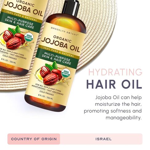 Brooklyn Botany Apricot Kernel Oil for Skin, Hair and Face – 100% Pure and Natural Body Oil and Hair Oil - Carrier Oil for Essential Oils, Aromatherapy and Massage Oil – 8 fl Oz in Kuwait