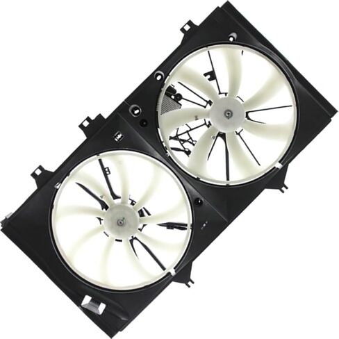 Dual Radiator and Condenser Fan Assembly fits Lexus ES350 2013 2014 2015 2016 2017 Replacement 1636131400, 1636331080, 1636131390 1Piece in Saudi Arabia