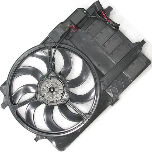 Dual Radiator and Condenser Fan Assembly fits Mini Cooper 2003 2004 2005 2006 2007 2008 Replacement 17117541092 1X in Saudi Arabia