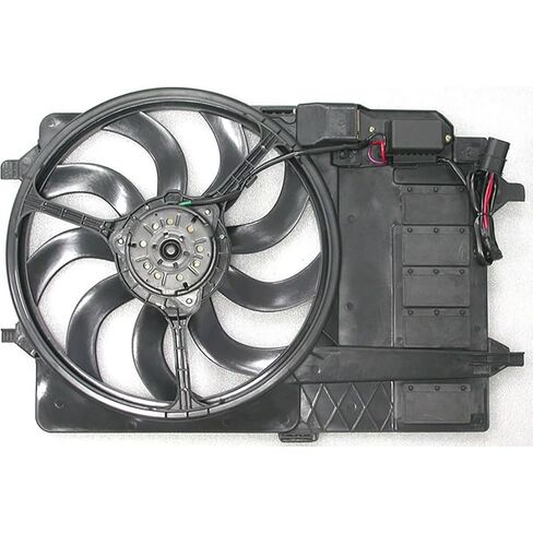 Dual Radiator and Condenser Fan Assembly fits Mini Cooper 2003 2004 2005 2006 2007 2008 Replacement 17117541092 1X in Saudi Arabia