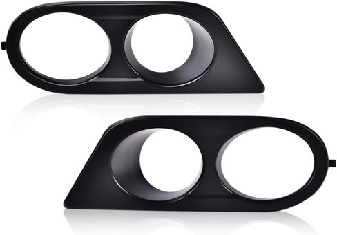 إطارات أغطية مصابيح الضباب LQI زوج أسود غير لامع متوافق مع BMW 3 Series E46، مناسب لسيارة BMW E46 M3 2-Door 2001-2006 غطاء مصباح الضباب الممتص للصدمات الأيسر والأيمن in Kuwait