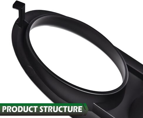 LQI Fog Light Covers Frames Matte Black Pair Compatible with BMW 3 Series E46, Fit for BMW E46 M3 2-Door 2001-2006 Left and Right Bumper Fog Lamp Cover in Saudi Arabia