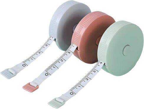 3 Pack 60-Inch Tape Measure, Retractable Dual Scale for Body Fabric Sewing in Saudi Arabia