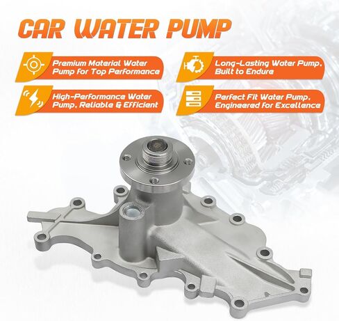 مضخة مياه المحرك AW4095 مع حشية متوافقة مع Mazda B3000 1995-2008 وFord 1995-2008، Aerostar 1995-1997، بيك اب، (لـ V6 3.0L OHV)، استبدل OE XL5Z8501AD، ZZM715010، ZZR115010، F59Z8501A in Saudi Arabia